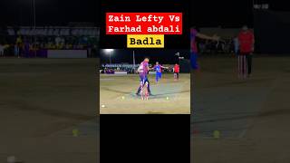 Zain Lefty Vs Farhad abdali tapeballcricket youtubeshorts shortsvideo [upl. by Airemat]