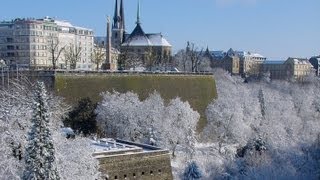 Luxembourg City Christmas market amp Winter Luxemburg travel video tourism marché noël luxembourgeois [upl. by Aikemat]