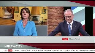 Dolores Bevilacqua in collegamento con SkyTg24 Start  18102024 [upl. by Lorraine]