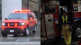 TONES Oakville Fire Services Platoon Chief Responding [upl. by Iba730]