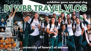 D1 WBB TRAVEL VLOG TO HILO  UNIVERSITY OF HAWAII WBB 🏝️✈️ [upl. by Khudari965]