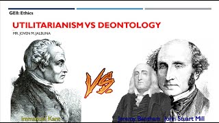 UTILITARIANISM VS DEONTOLOGY [upl. by Nomrej587]