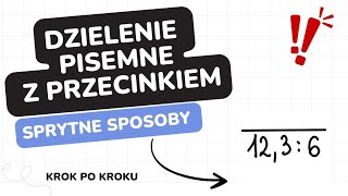 Dzielenie pisemne ułamków dziesiętnych krok po korku od zera 😍❤️ [upl. by Neddy]