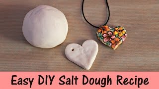 Easy DIY Salt Dough Recipe  3 Ingredients [upl. by Ahsinat]