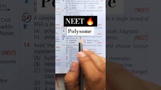 neet 🔥 biologyPolysome or polyribosome in biology 🤔 neetbiolgy youtubeshort shorts [upl. by Josepha]