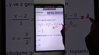 2024 KPSS LİSANS SORUSU kpssmatematik [upl. by Yazbak660]