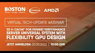 AMD 3D V CACHE™ für beste Leistung und Supermicro Universal Systeme mit flexiblen GPU Design [upl. by Gensmer866]