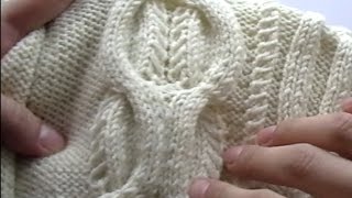 Aran knitting Вязание спицами Араны  часть 1 [upl. by Lyford]