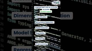 6 IMPORTANT USE OF PYTHON SKLEARN Scikit learn  Python Data Science [upl. by Arrait]