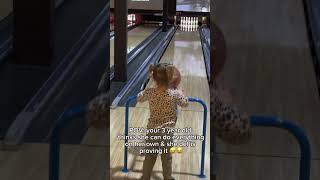 This girl took things into her own hands at the bowling 😂 [upl. by Ahsii822]