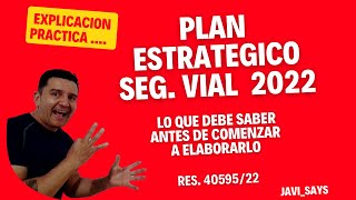 ¿CUANDO APLICA Plan Estrategico de Seguridad Vial 2022 ¡Res40595 de 2022 [upl. by Wehttam]