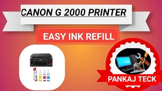 CANON PRINTER G2000 SERIES EASY INK FLUSH canonprinter printer 😱😱😱😱 [upl. by Merras302]