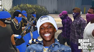 Quando Rondo GOES TO WAR with Grape Street Gang on GTA RP INSANE PART 2 [upl. by Tirrag695]