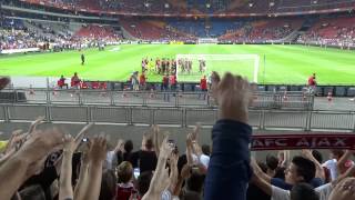 Johan Cruijff Schaal 2013 AZ  AJAX 2  3  Spelers bedanken publiek [upl. by Richelle687]