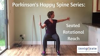 Parkinsons Exercise for Trunk Rigidity  Seated Rotational Reach [upl. by Adidnac686]