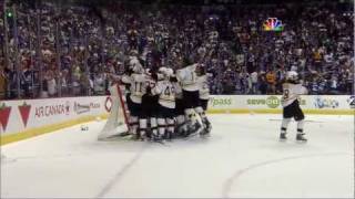 BruinsCanucks Game 7 Cup Finals Highlights Goucher amp Beers call 61511 [upl. by Parrie312]