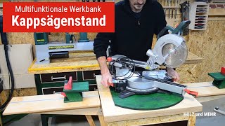 Multifunktionaler Kappsägestand und Werkbank selber bauen [upl. by Liana675]