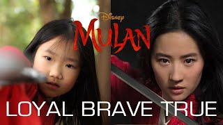 Loyal Brave True Mulan  Cover By 8 Year Old April [upl. by Aerdnahs]