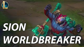 Worldbreaker Sion Skin Spotlight from League of Legends [upl. by Howund587]