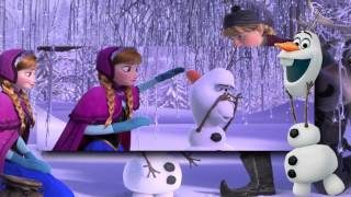 Frozen  Anna And Kristoff Meet Olaf Finnish HD [upl. by Ecinereb549]