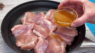 Delicious Chicken Thighs in Honey Garlic Sauce ❗️ Easy Dinner Recipe❗️ [upl. by Adekram460]