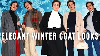 How To Style A Winter Coat French Looks For Women Over 50 [upl. by Wardlaw]