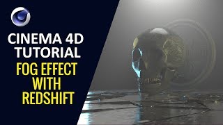 Fog Effect with Redshift  Cinema 4D Tutorial [upl. by Edlitam]