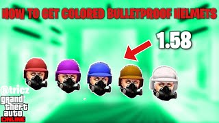 LAST CHANCEHow to get COLORED BULLETPROOF HELMETS in GTA 5 OnlineAFTER PATCH 158tricz [upl. by Fesuoy388]