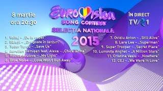 Finala Eurovision România 2015 LIVE [upl. by Can]