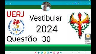 UERJ 2024 questão 30 A figura a seguir representa um prisma reto com aresta lateral de 10 m Sua [upl. by Amil537]