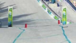 Anja Paerson womens downhill Olympics [upl. by Rosaleen]