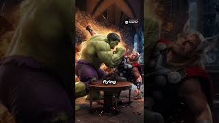 Thor challenged Hulk to an armwrestling match at Avengers HQ deadpool marvel spiderman [upl. by Nairbal952]