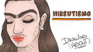 HIRSUTISMO Crecimiento excesivo de pelo en mujeres  Draw My Life [upl. by Garratt]