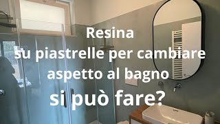 bagno in resina su piastrelle [upl. by Josias]