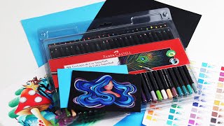 SUPERSOFT FABER CASTELL 50 CORES  RESENHA E DESENHO 2022 [upl. by Witcher]