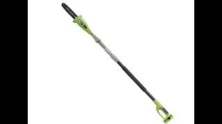 EARTHWISE 18Volt Cordless Rechargeable 10quot Pole Saw [upl. by Dibbrun160]