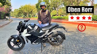 Oben Rorr Ez Ev Bike First Ride Review  Best Under 1 Lakh Bike 2025 [upl. by Silberman]