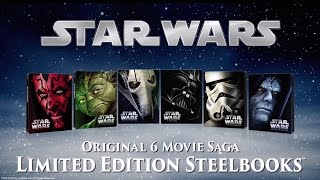 Star Wars Bluray Steelbooks Trailer [upl. by Mccullough902]