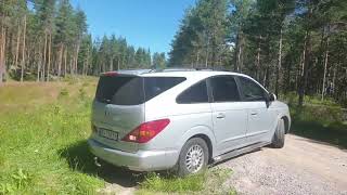 2011 Ssangyong Rodius Offroad Onroad Workhorse Car rescue a SAAB 93 out of the ditch Campervan [upl. by Hteazile]