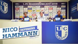 Pressekonferenz vor dem Spiel 1 FC Magdeburg gegen FC Augsburg [upl. by Nitram]