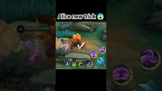 Alice new trick 😱 shorts mlbb mobilelegends [upl. by Sinnek557]