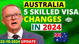 Australia Immigration Changes to Skilled Migration 2024  Australia Visa Update [upl. by Roswald]