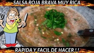 SALSA ROJA PICANTE Y MUY SABROSA EN MINUTOS [upl. by Yracaz742]