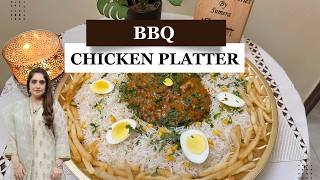 BBQ Platter Recipe  Very Delicious 😋  Chicken Platter  Fries  Egg  Cooking Tutorial  2024 [upl. by Julienne779]