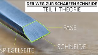 Stecheisen und Hobeleisen schleifen für Einsteiger  Theorie Teil 1 [upl. by Hebert671]