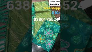 online trending sarees 510rsfree shopping [upl. by Kreg]