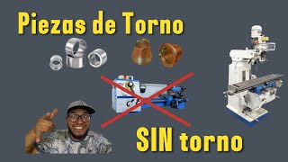 como HACER una PIEZAS de torno SIN torno COMO TORNEAR en perfiladora [upl. by Hakilam834]