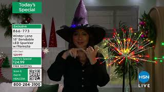 Winter Lane 18quot Bendable LED Sparkler with Remote [upl. by Arihsat]