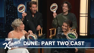 “True or False” with Timothée Chalamet Zendaya Austin Butler amp Florence Pugh [upl. by Chamkis807]