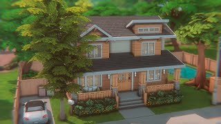 Семейный дом в СанСеквойя  Строительство в The Sims 4  Скачать NOCC SpeedBuild SanSequoia House [upl. by Nhabois]